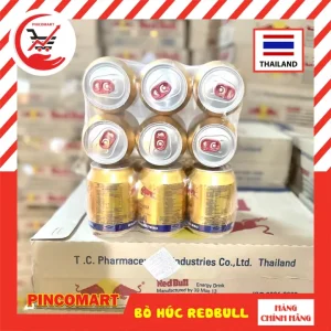 (Lốc 6 lon) Bò Húc Thái Lan hiệu Redbull lon 250ml - Hàng nhập khẩu Thái | HH105